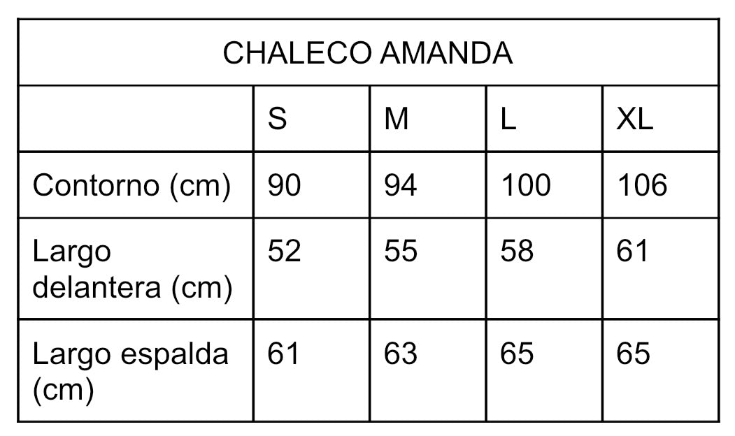 Chaleco Amanda