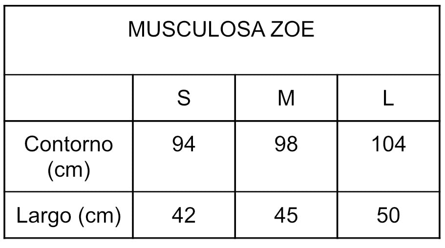 Musculosa Zoe