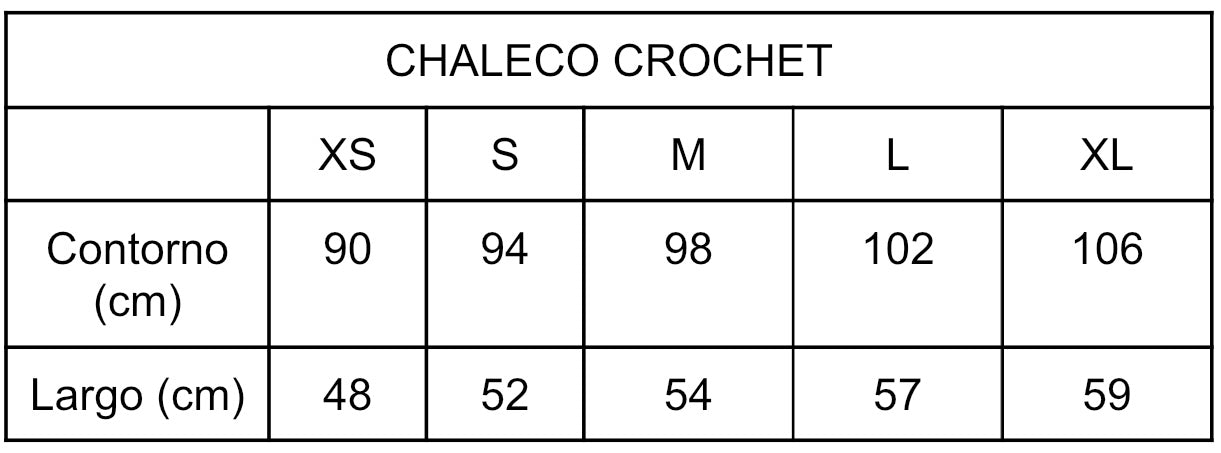 Chaleco Crochet