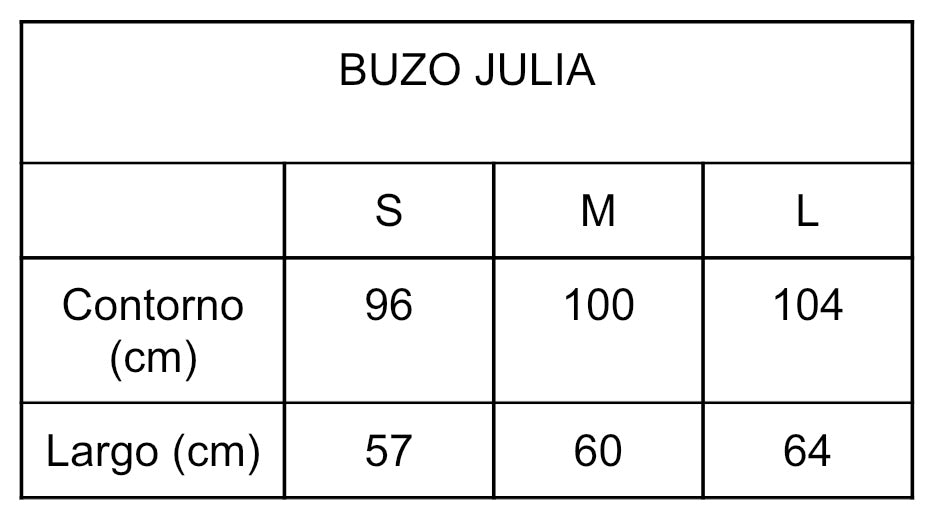 Buzo Julia